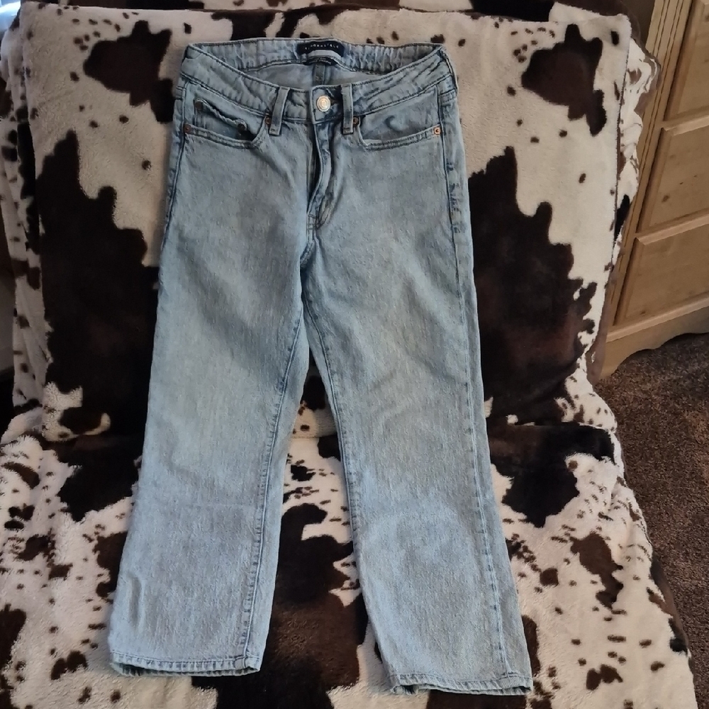 Aeropostale Women's Light Blue Straight Leg Jeans